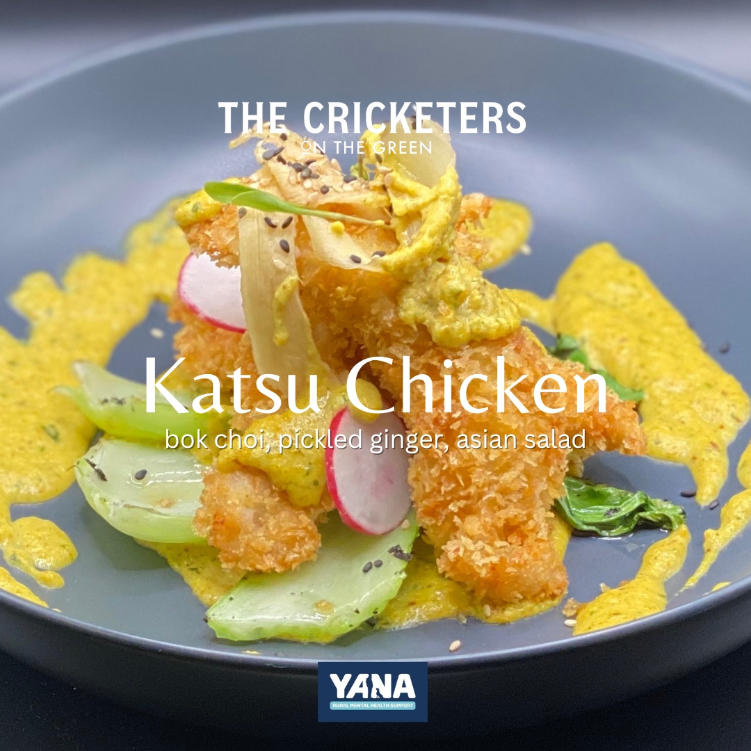 Katsu Chicken at The Cricketers on The Green, Norfolk, Insta